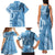 Fiji Rugby Personalised Bula Masi Family Matching Tank Maxi Dress and Hawaiian Shirt Fish Tail Kaivity Cibi - Turquoise