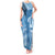 Fiji Rugby Personalised Bula Masi Tank Maxi Dress Fish Tail Kaivity Cibi - Turquoise