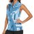 Fiji Rugby Personalised Bula Masi Women Sleeveless Polo Shirt Fish Tail Kaivity Cibi - Turquoise