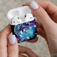 Aloha Hawaii Turtle AirPods Case Teal Purple Ribbon LT7 - Polynesian Pride