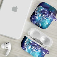Aloha Hawaii Turtle AirPods Case Teal Purple Ribbon LT7 - Polynesian Pride