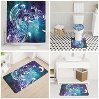 Aloha Hawaii Turtle Bathroom Set Teal Purple Ribbon - Polynesian Pride