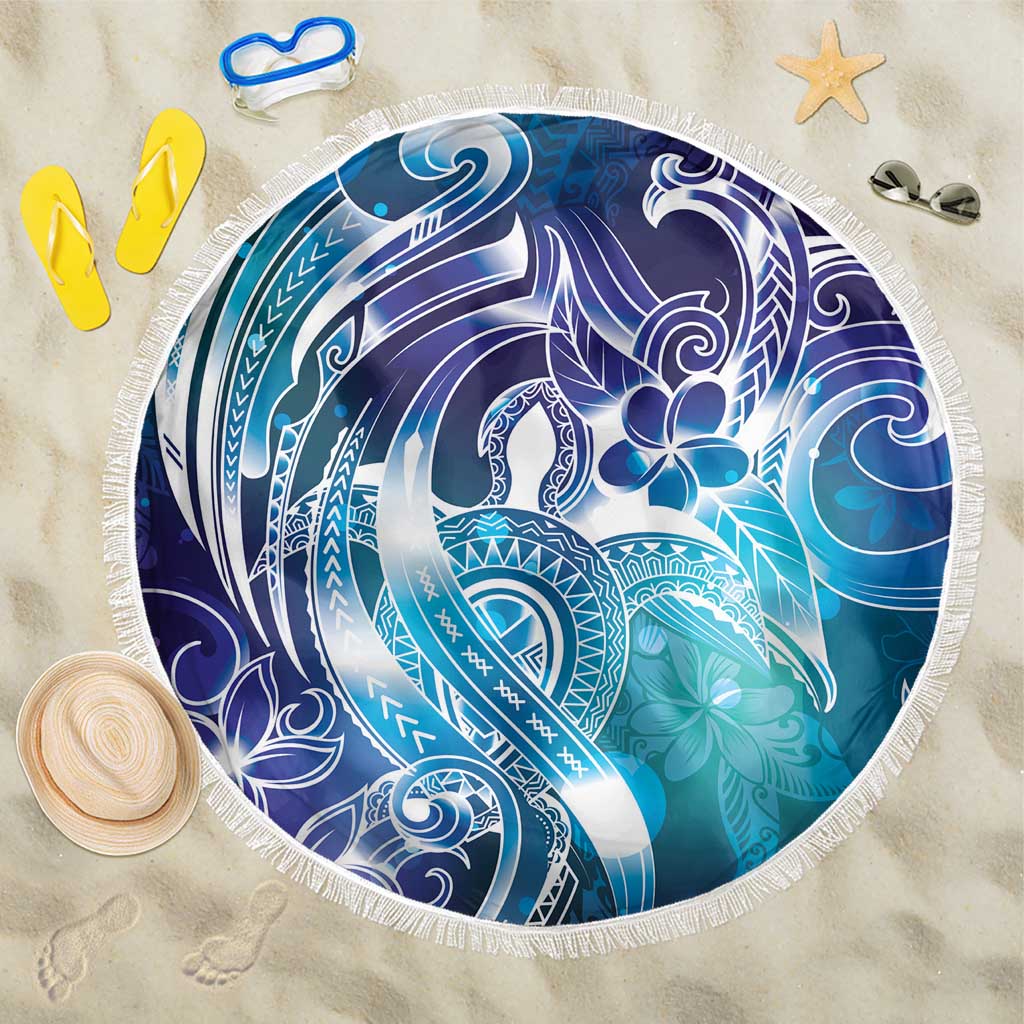 Aloha Hawaii Turtle Beach Blanket Teal Purple Ribbon LT7 One Size 150cm Purple Teal - Polynesian Pride