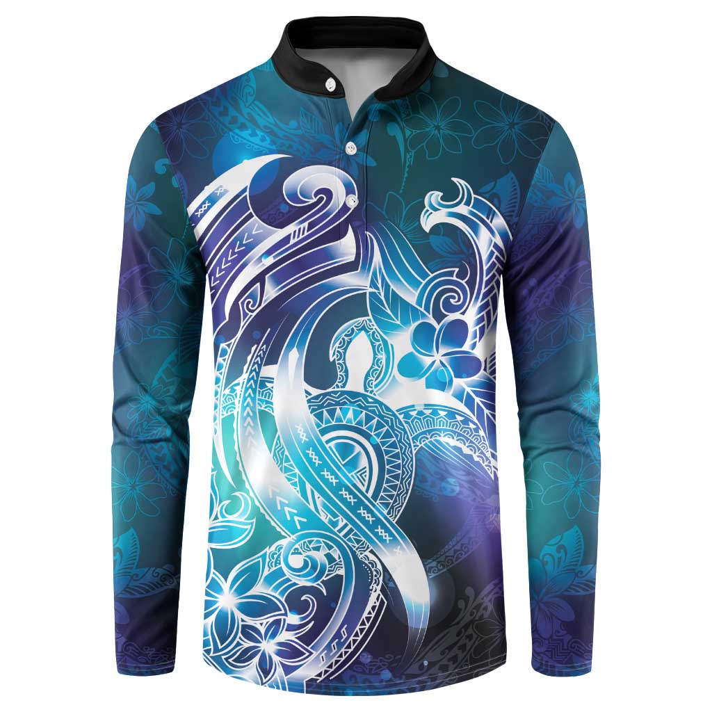 Aloha Hawaii Turtle Button Sweatshirt Teal Purple Ribbon LT7 Purple Teal - Polynesian Pride