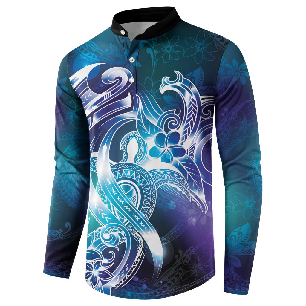 Aloha Hawaii Turtle Button Sweatshirt Teal Purple Ribbon LT7 - Polynesian Pride