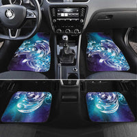 Aloha Hawaii Turtle Car Mats Teal Purple Ribbon - Polynesian Pride