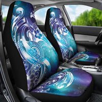Aloha Hawaii Turtle Car Seat Cover Teal Purple Ribbon - Polynesian Pride