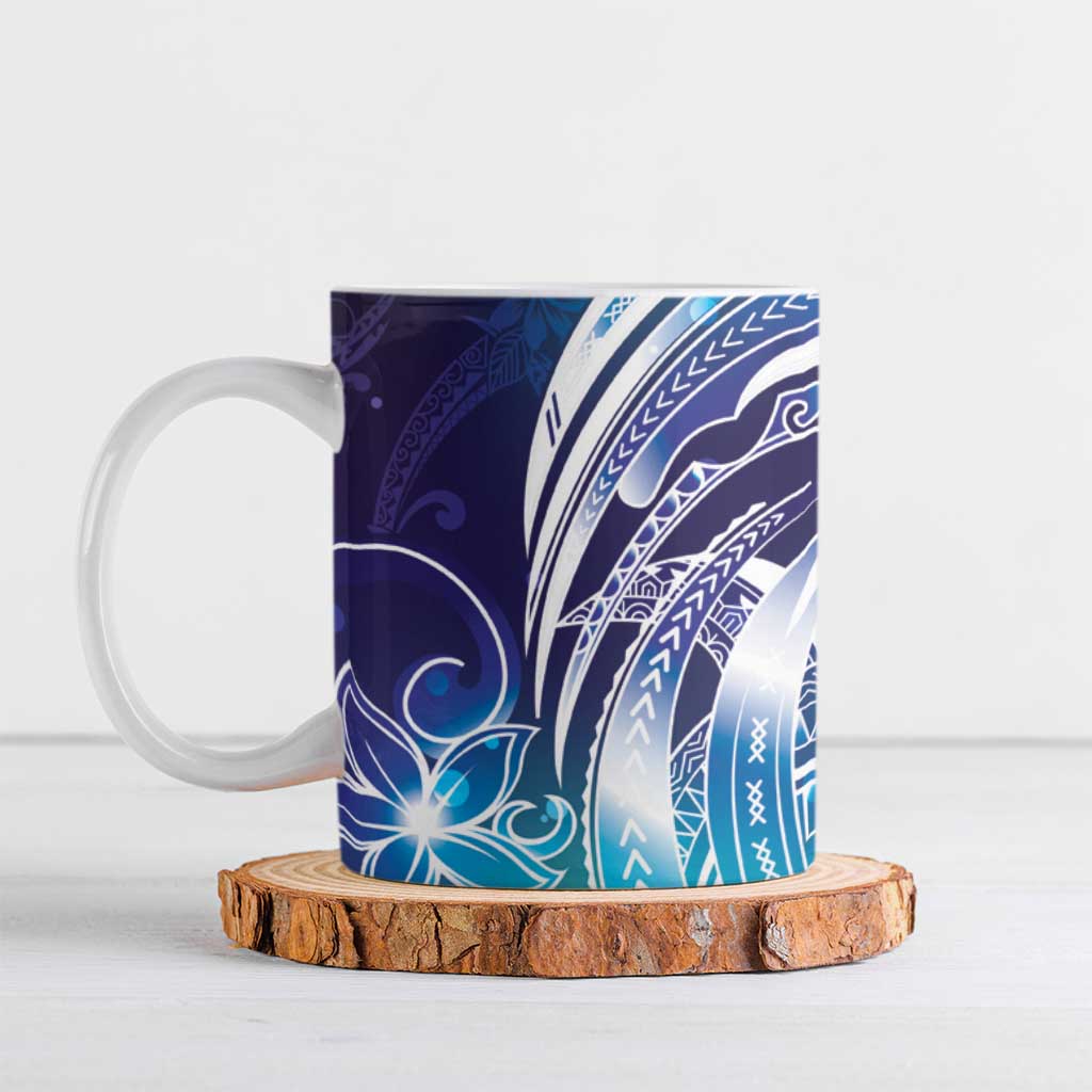 Aloha Hawaii Turtle Ceramic Mug Teal Purple Ribbon LT7 Purple Teal - Polynesian Pride
