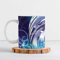 Aloha Hawaii Turtle Ceramic Mug Teal Purple Ribbon LT7 Purple Teal - Polynesian Pride