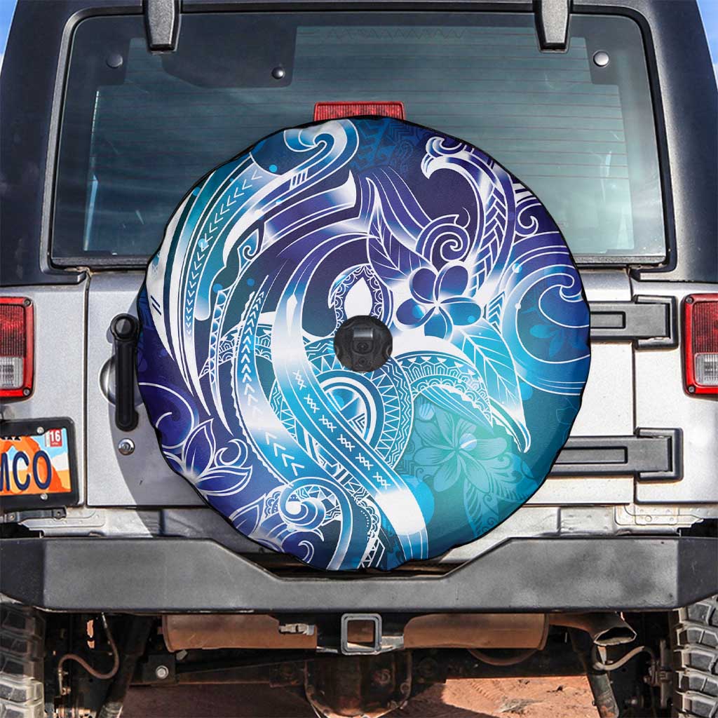 Aloha Hawaii Turtle Spare Tire Cover Teal Purple Ribbon - Polynesian Pride