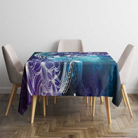 Aloha Hawaii Turtle Tablecloth Teal Purple Ribbon LT7 - Polynesian Pride