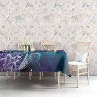 Aloha Hawaii Turtle Tablecloth Teal Purple Ribbon LT7 - Polynesian Pride