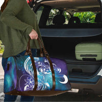 Aloha Hawaii Turtle Travel Bag Teal Purple Ribbon - Polynesian Pride
