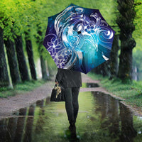 Aloha Hawaii Turtle Umbrella Teal Purple Ribbon LT7 - Polynesian Pride