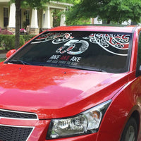Kia Kaha Te Reo Maori Auto Sun Shade 50 Years Mo Ake Tonu Te Reo - Polynesian Pride