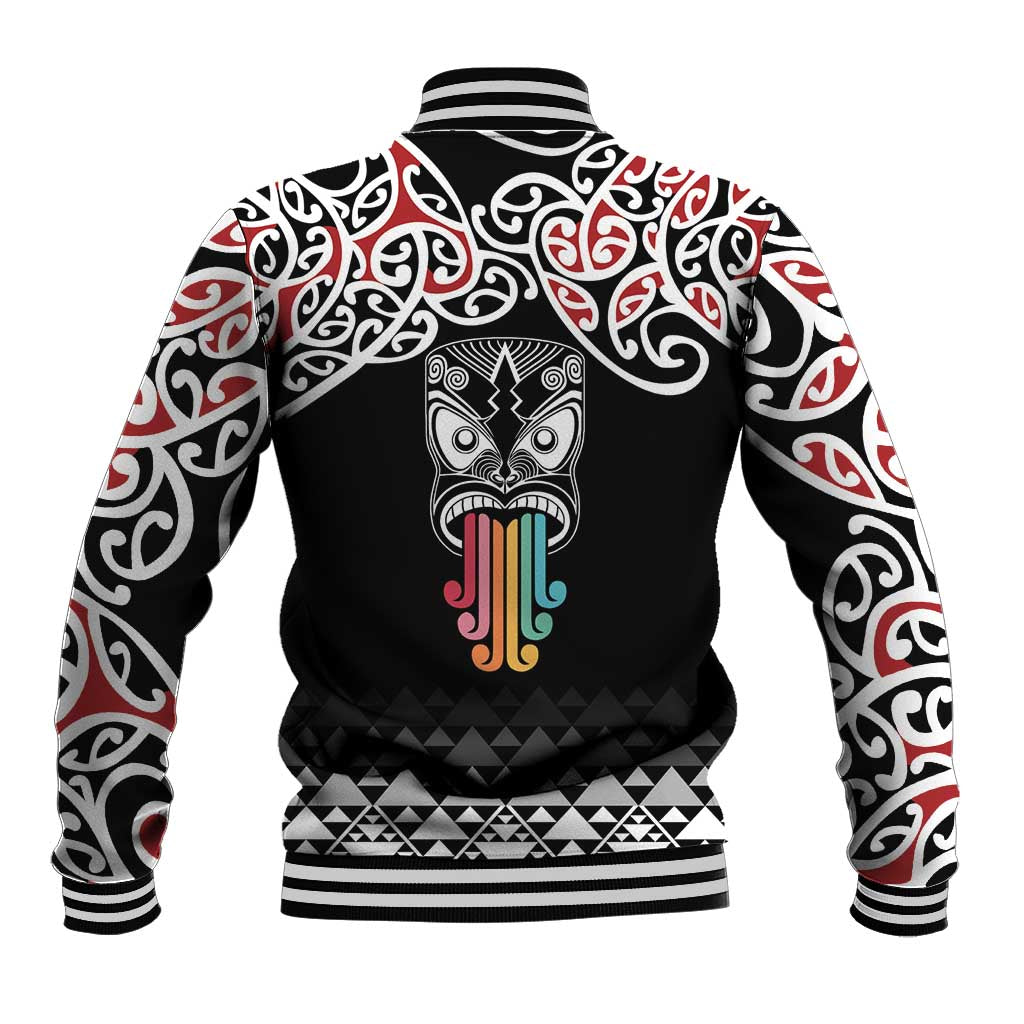 Kia Kaha Te Reo Maori Baseball Jacket 50 Years Mo Ake Tonu Te Reo - Polynesian Pride
