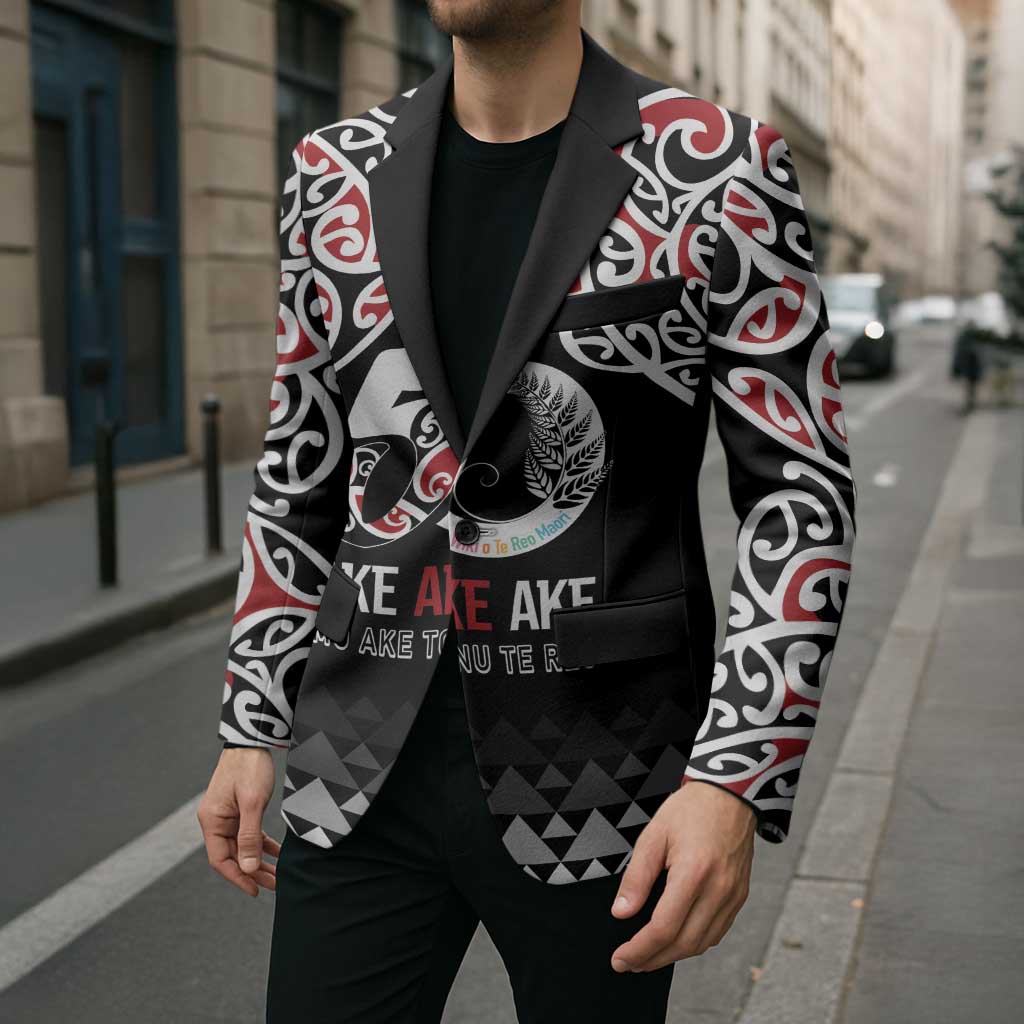 Kia Kaha Te Reo Maori Blazer 50 Years Mo Ake Tonu Te Reo - Polynesian Pride