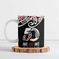 Kia Kaha Te Reo Maori Ceramic Mug 50 Years Mo Ake Tonu Te Reo - Polynesian Pride
