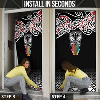 Kia Kaha Te Reo Maori Door Cover 50 Years Mo Ake Tonu Te Reo - Polynesian Pride