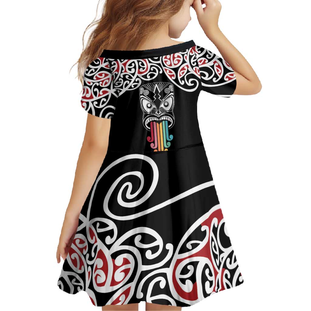 Kia Kaha Te Reo Maori Family Matching Long Sleeve Bodycon Dress and Hawaiian Shirt 50 Years Mo Ake Tonu Te Reo - Polynesian Pride
