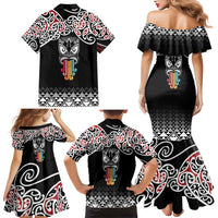 Kia Kaha Te Reo Maori Family Matching Mermaid Dress and Hawaiian Shirt 50 Years Mo Ake Tonu Te Reo - Polynesian Pride
