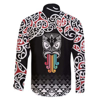 Kia Kaha Te Reo Maori Family Matching Off Shoulder Short Dress and Hawaiian Shirt 50 Years Mo Ake Tonu Te Reo - Polynesian Pride