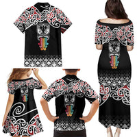 Kia Kaha Te Reo Maori Family Matching Puletasi and Hawaiian Shirt 50 Years Mo Ake Tonu Te Reo - Polynesian Pride