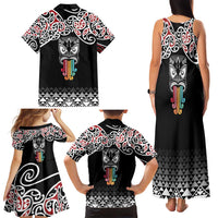 Kia Kaha Te Reo Maori Family Matching Tank Maxi Dress and Hawaiian Shirt 50 Years Mo Ake Tonu Te Reo - Polynesian Pride