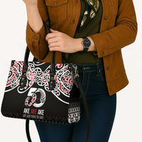 Kia Kaha Te Reo Maori Leather Bag 50 Years Mo Ake Tonu Te Reo - Polynesian Pride