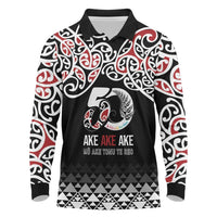Kia Kaha Te Reo Maori Long Sleeve Polo Shirt 50 Years Mo Ake Tonu Te Reo - Polynesian Pride