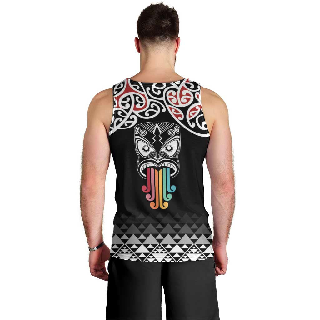 Kia Kaha Te Reo Maori Men Tank Top 50 Years Mo Ake Tonu Te Reo - Polynesian Pride