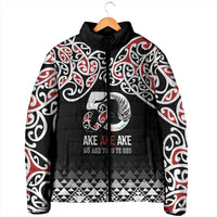 Kia Kaha Te Reo Maori Padded Jacket 50 Years Mo Ake Tonu Te Reo - Polynesian Pride