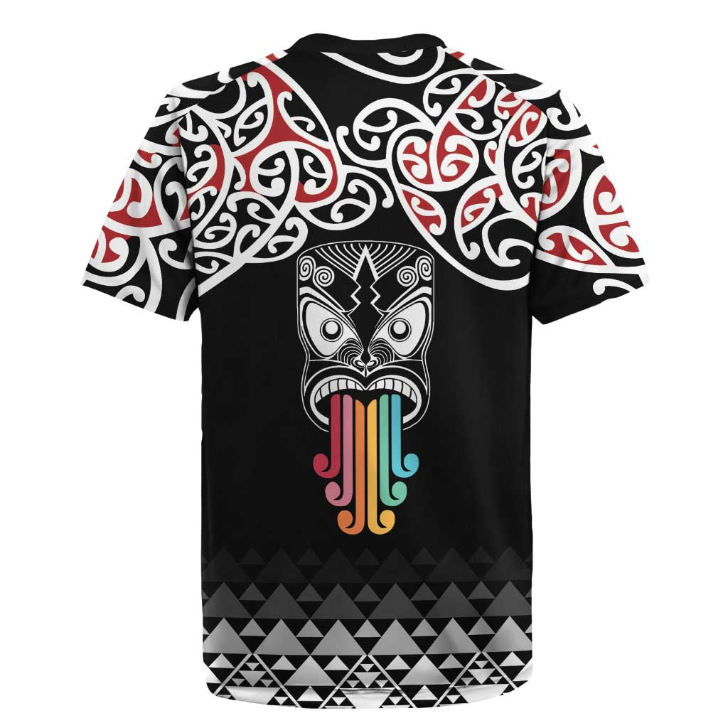 Kia Kaha Te Reo Maori Rugby Jersey 50 Years Mo Ake Tonu Te Reo - Polynesian Pride