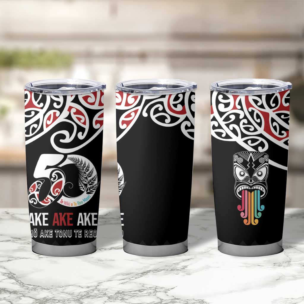 Kia Kaha Te Reo Maori Tumbler Cup 50 Years Mo Ake Tonu Te Reo - Polynesian Pride