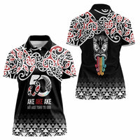 Kia Kaha Te Reo Maori Women Polo Shirt 50 Years Mo Ake Tonu Te Reo - Polynesian Pride