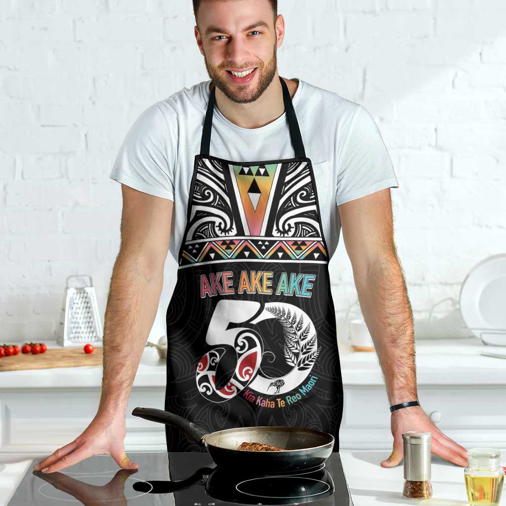50 Years Kia Kaha Te Reo Maori Apron Ake Ake Ake! - Polynesian Pride