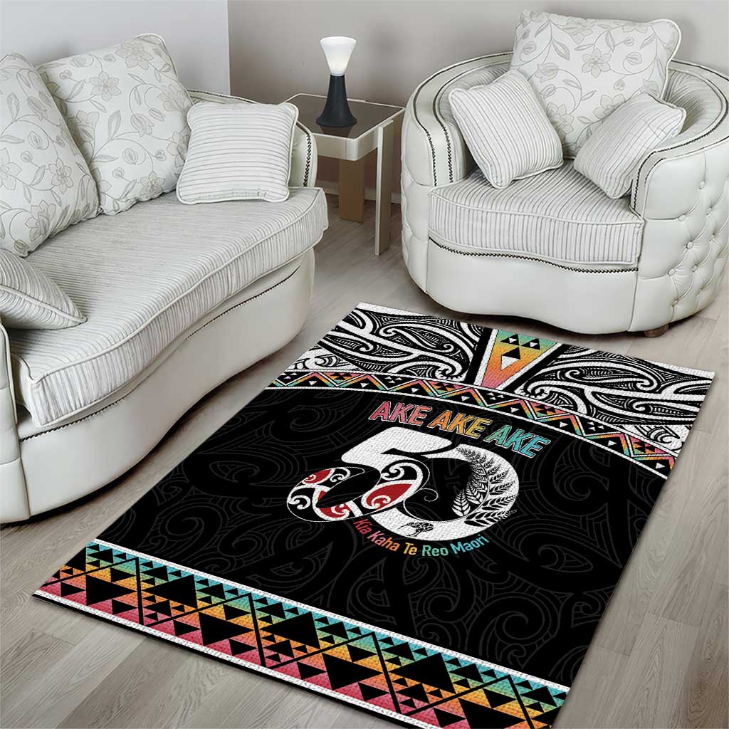 50 Years Kia Kaha Te Reo Maori Area Rug Ake Ake Ake! - Polynesian Pride