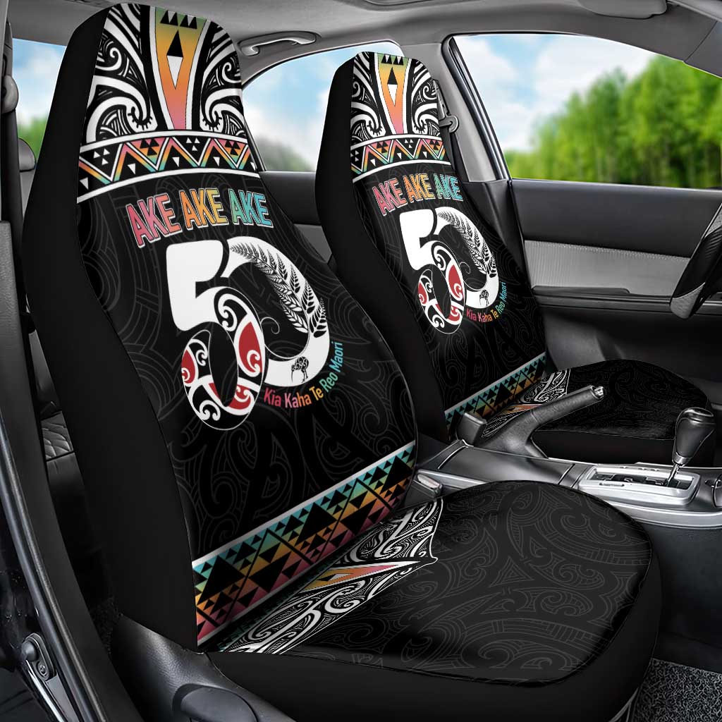 50 Years Kia Kaha Te Reo Maori Car Seat Cover Ake Ake Ake! - Polynesian Pride