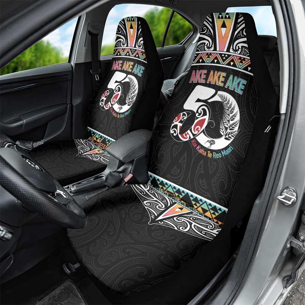 50 Years Kia Kaha Te Reo Maori Car Seat Cover Ake Ake Ake! - Polynesian Pride