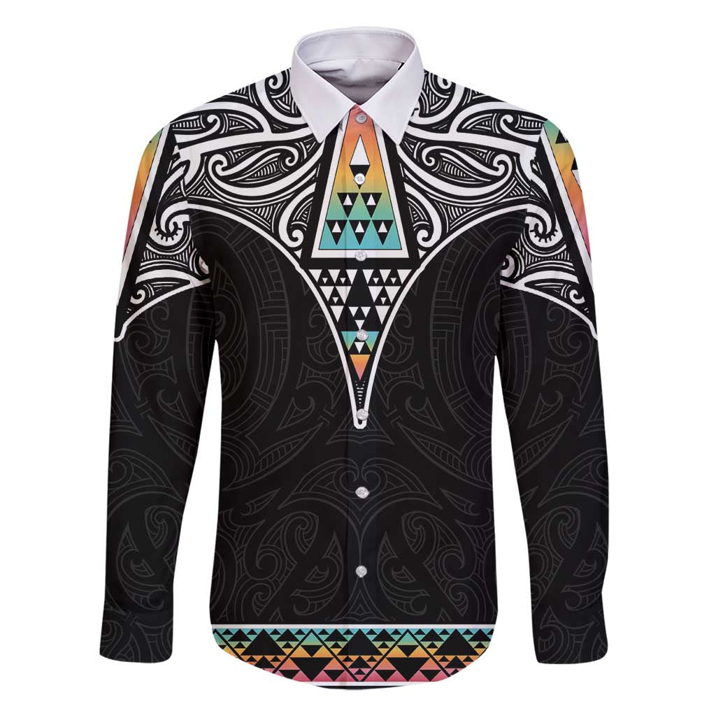 50 Years Kia Kaha Te Reo Maori Family Matching Off Shoulder Short Dress and Hawaiian Shirt Ake Ake Ake! - Polynesian Pride