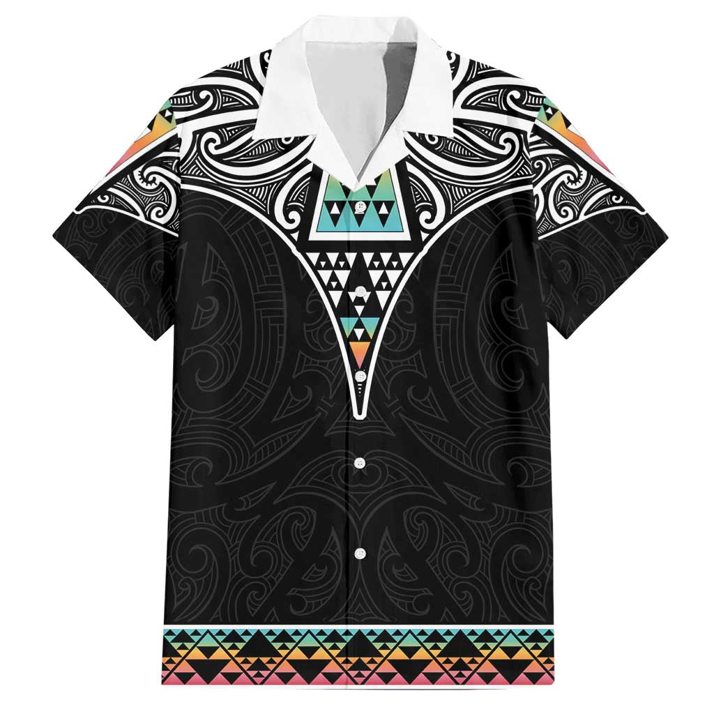 50 Years Kia Kaha Te Reo Maori Family Matching Short Sleeve Bodycon Dress and Hawaiian Shirt Ake Ake Ake! - Polynesian Pride