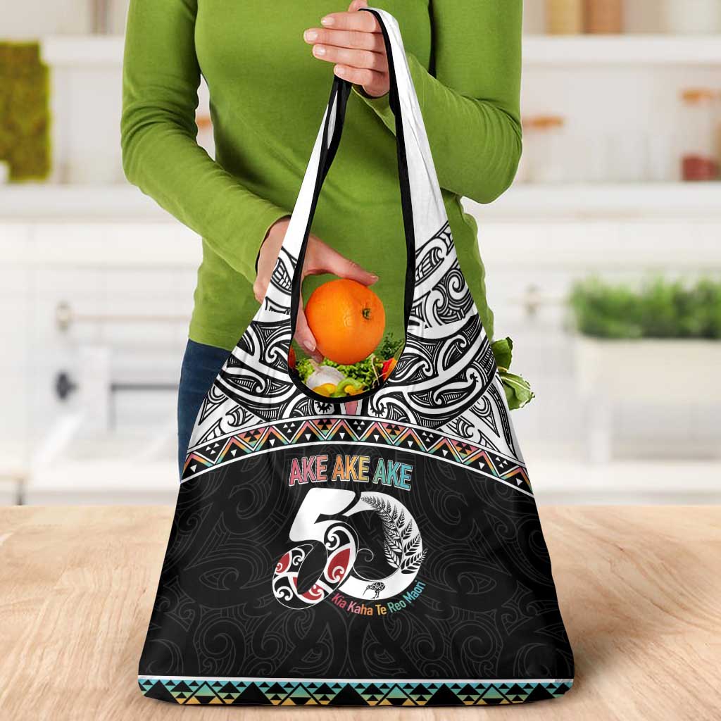 50 Years Kia Kaha Te Reo Maori Grocery Bag Ake Ake Ake! - Polynesian Pride