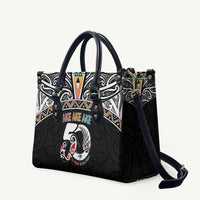 50 Years Kia Kaha Te Reo Maori Leather Bag Ake Ake Ake! - Polynesian Pride