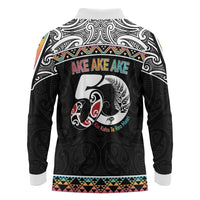 50 Years Kia Kaha Te Reo Maori Long Sleeve Polo Shirt Ake Ake Ake! - Polynesian Pride