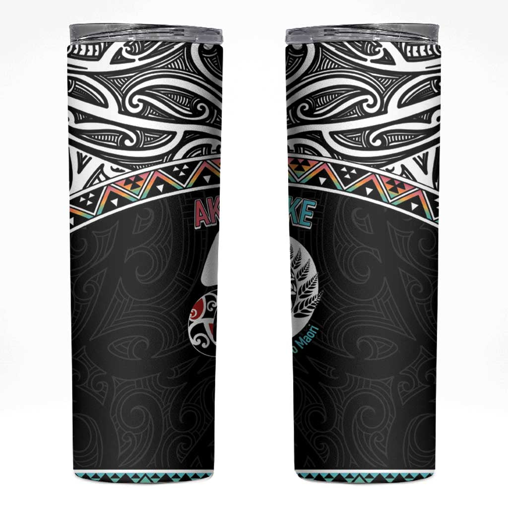 50 Years Kia Kaha Te Reo Maori Skinny Tumbler Ake Ake Ake! - Polynesian Pride