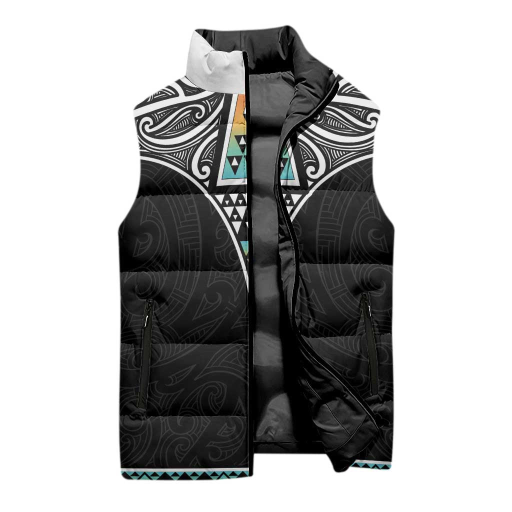 50 Years Kia Kaha Te Reo Maori Sleeveless Puffer Jacket Ake Ake Ake! - Polynesian Pride