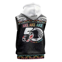 50 Years Kia Kaha Te Reo Maori Sleeveless Zip Hoodie Ake Ake Ake! LT7