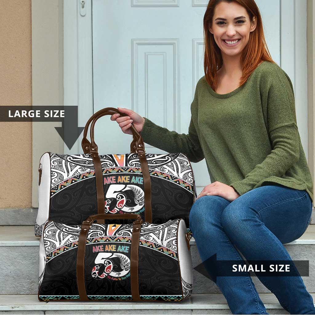 50 Years Kia Kaha Te Reo Maori Travel Bag Ake Ake Ake! - Polynesian Pride
