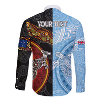 personalised-fiji-and-australia-long-sleeve-button-shirt-masi-patterns-mix-aboriginal-art