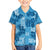 Hawaii Tapa Kid Hawaiian Shirt Hibiscus Mix Hawaiian Quilt Patches - Blue LT7 Kid Blue - Polynesian Pride